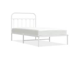 Bed Frame, Bed Frames Vidaxl Branco Aço (100 X 190 Cm)