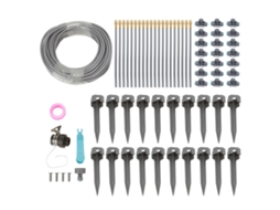 Sistema De Rega Jardim 82ft Mangueira Pvc Conectores Rápidos