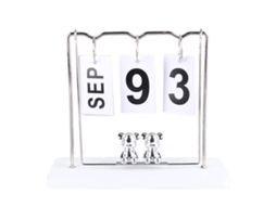 Calendário Flip Madeira Metal Urso Mesa Worten