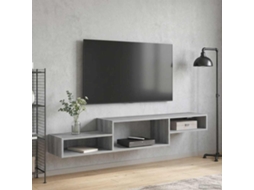 Vidaxl Armário De Tv Montado Na Parede Montagem Na Parede