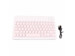 Aetheria teclado Sem Fio Mini Ultradelgado 10 Polegadas Portátil Estrutura de Tesoura Rosa