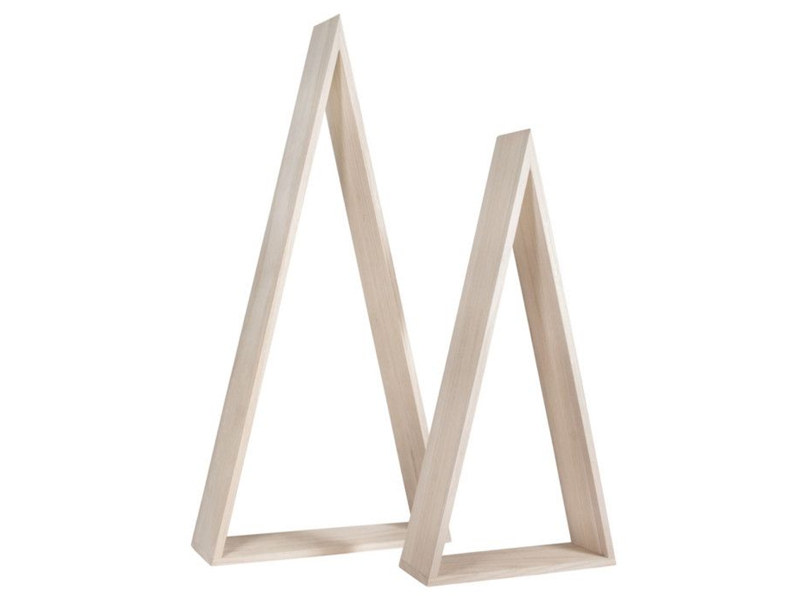 Moldura De Madeira Triangular 2 Peças 15/12cm Rayher