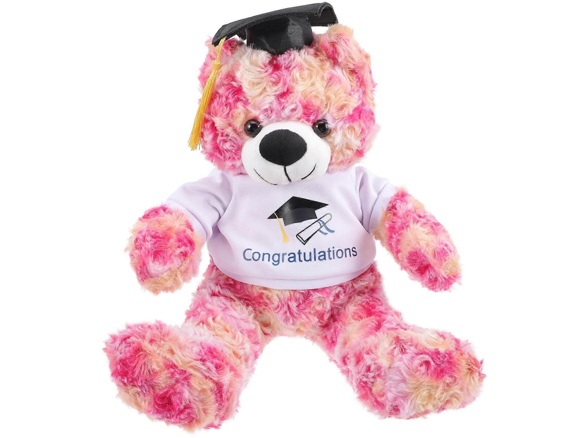 Urso De Pelúcia De Formatura Rosa