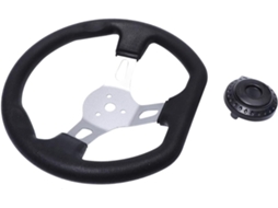 Volante de corrida em PU durável para karts e UTVs - Fácil de instalar