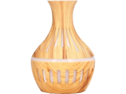 Umidificador Difusor De Aromaterapia, 300 Ml, Design Com Acabamento Em Madeira E Desligamento
