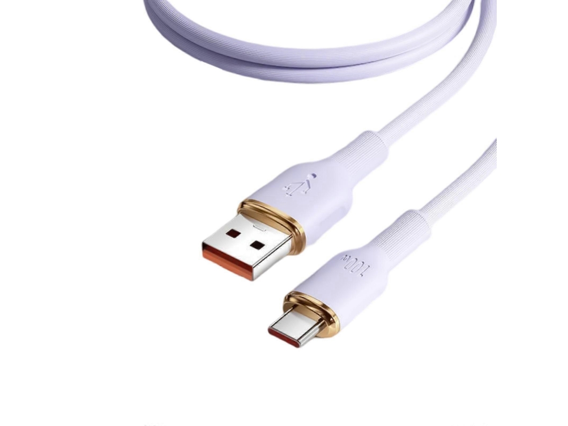 Cabo De Carregamento Rápido Para Celular, 1/1,5/2 M, Usb C, 100 W, Para Carregamento De Dados Em Celulares E Tablets . Nostalgia88 (branco)