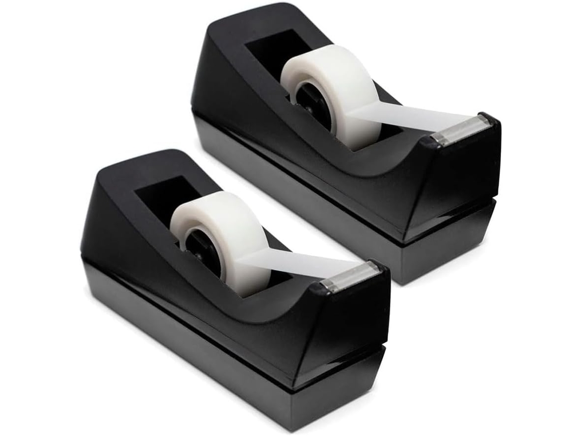 Dispensador de Fita Adesiva para Mesa com Base Antiderrapante, Dispensador de Fita Adesiva em Rolo com Peso, para Casa e Escola