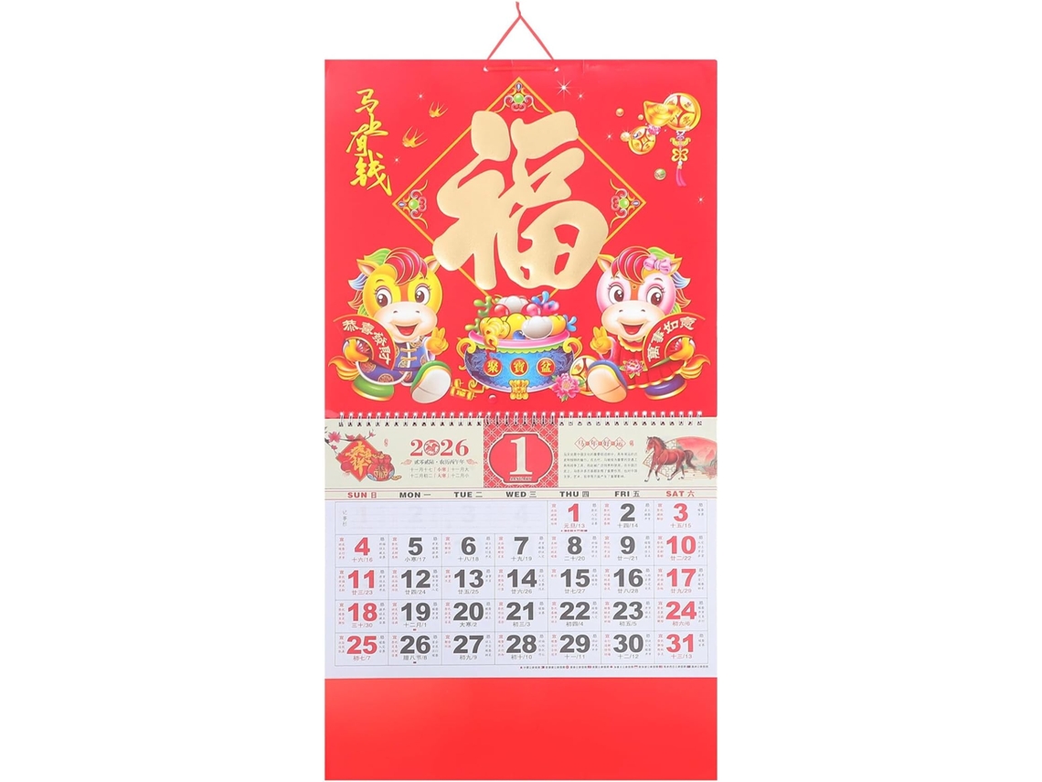 Calendário de Parede com Tema Agenda Anual para Decoração e Primavera/ano CHABERLU