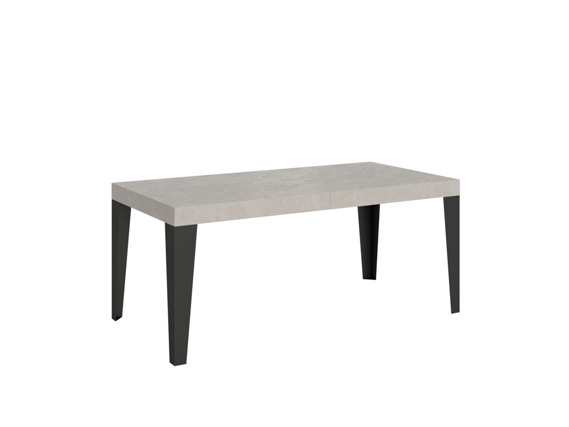 Mesa Extensível 180/440x90 Cm Flame Cashmere Pernas Antracite Itamoby