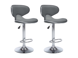 Bar Stool, Bar Stools Vidaxl Cinzeto Couro Artificial (n/a)