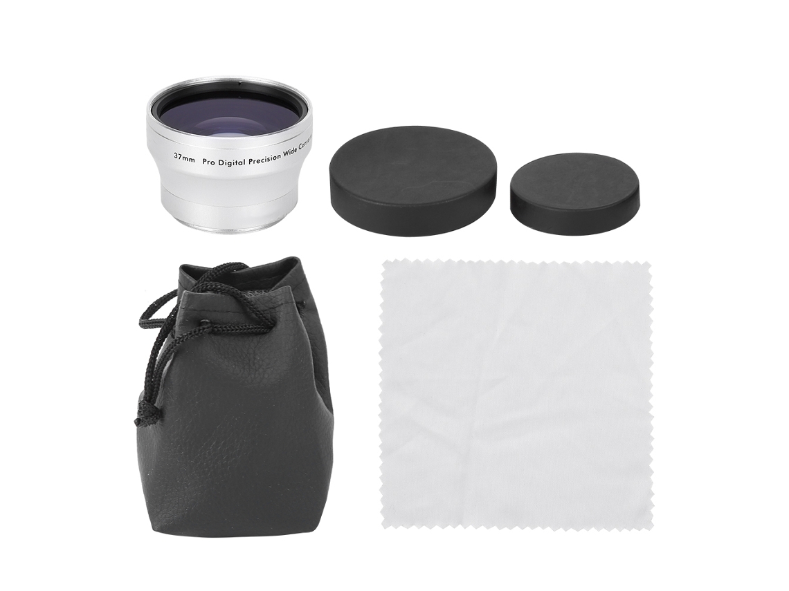 Lente De Câmera 37mm 0.45x Angular Amplo Lente Adicional Para Câmeras