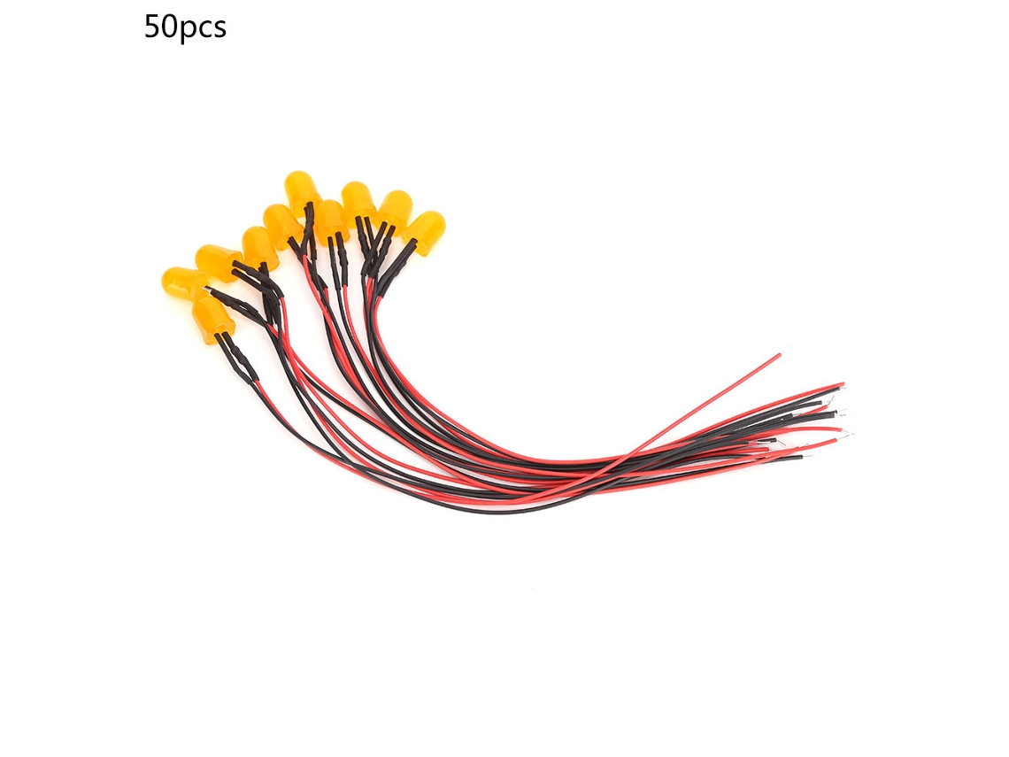 Lâmpadas Led Cromáticas 10mm 12v 0.06w 50pcs Sunflare