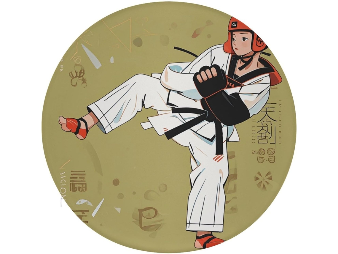 Taekwondo Almofada Redonda De Espuma Viscoelástica Algodão, Almofada Grossa E Macia Para Cadeira, Ideal Para Casa E