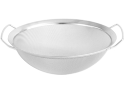 Escorredor De Aço Inoxidável, Peneira Para Arroz, Utensílio Multifuncional Para Lavar Louça Com Alças Duplas
