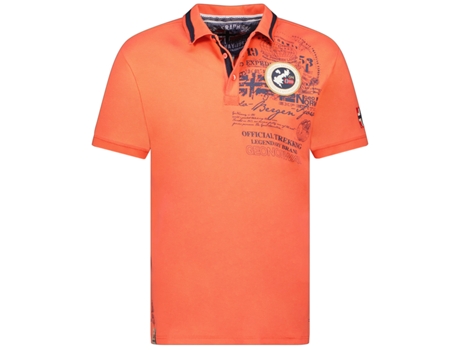 Polo de Homem GEO NORWAY Algodão Laranja (S)