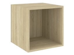 Wall Cabinet, Wall Cabinets Vidaxl Marrom Madeira Processada (n/a)