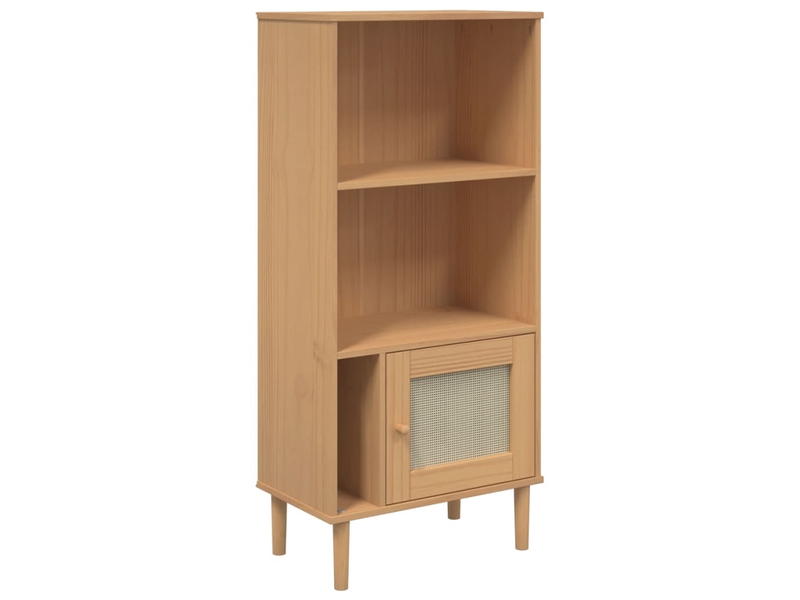 Bookcase, Bookcases Vidaxl Marrom Madeira De Pinho (n/a)