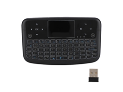 Aetheria teclado Sem Fio 2.4g Mini com Iluminação, Painel Táctil e Teclas de Mouse Esquerda e Direita