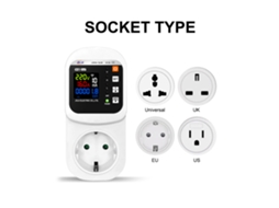 Laxiscreed Tomada Inteligente Wifi Para Alta Corrente 16a Com Ecrã De Cristal Líquido Duplo
