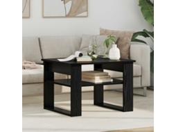Vidaxl Mesa De Centro Carvalho Preto 64 X 54 X 44 Cm