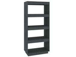 Book Cabinet, Book Cabinets Vidaxl Cinzeto Madeira De Pinho (n/a)