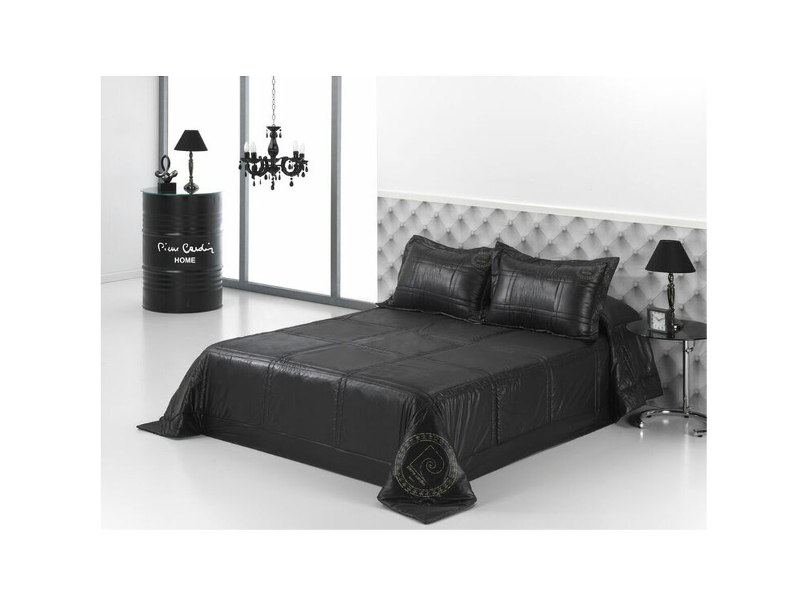 Colcha HOSTELINE BLACK LINE (Preto - 180 x 260 cm)