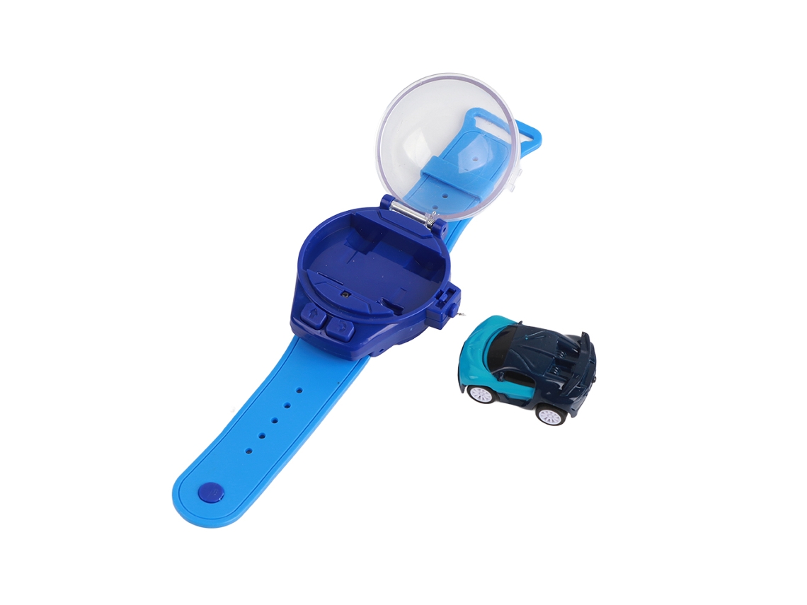 Carrinho de controle remoto Ats com relógio 2.4 Ghz, mini carro com luz LED, presente para crianças.