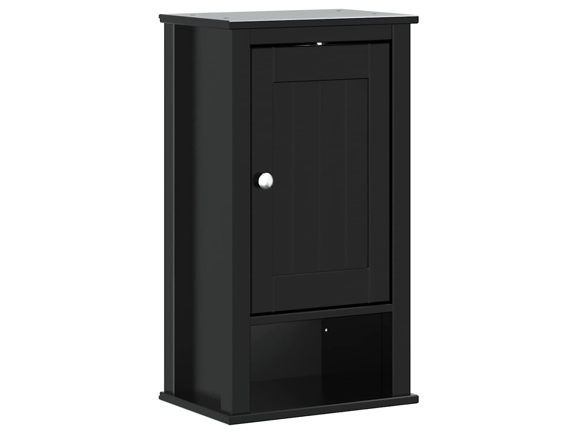 Bathroom Wall Cabinet, Bathroom Wall Cabinets Vidaxl Preto Madeira De Pinho (40 X 27 X 71.5 Cm)