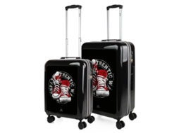 Conjunto de Malas de Viagem Pc SKPAT Nice Negro-Caminhada Pc 45X68X26 Cm
