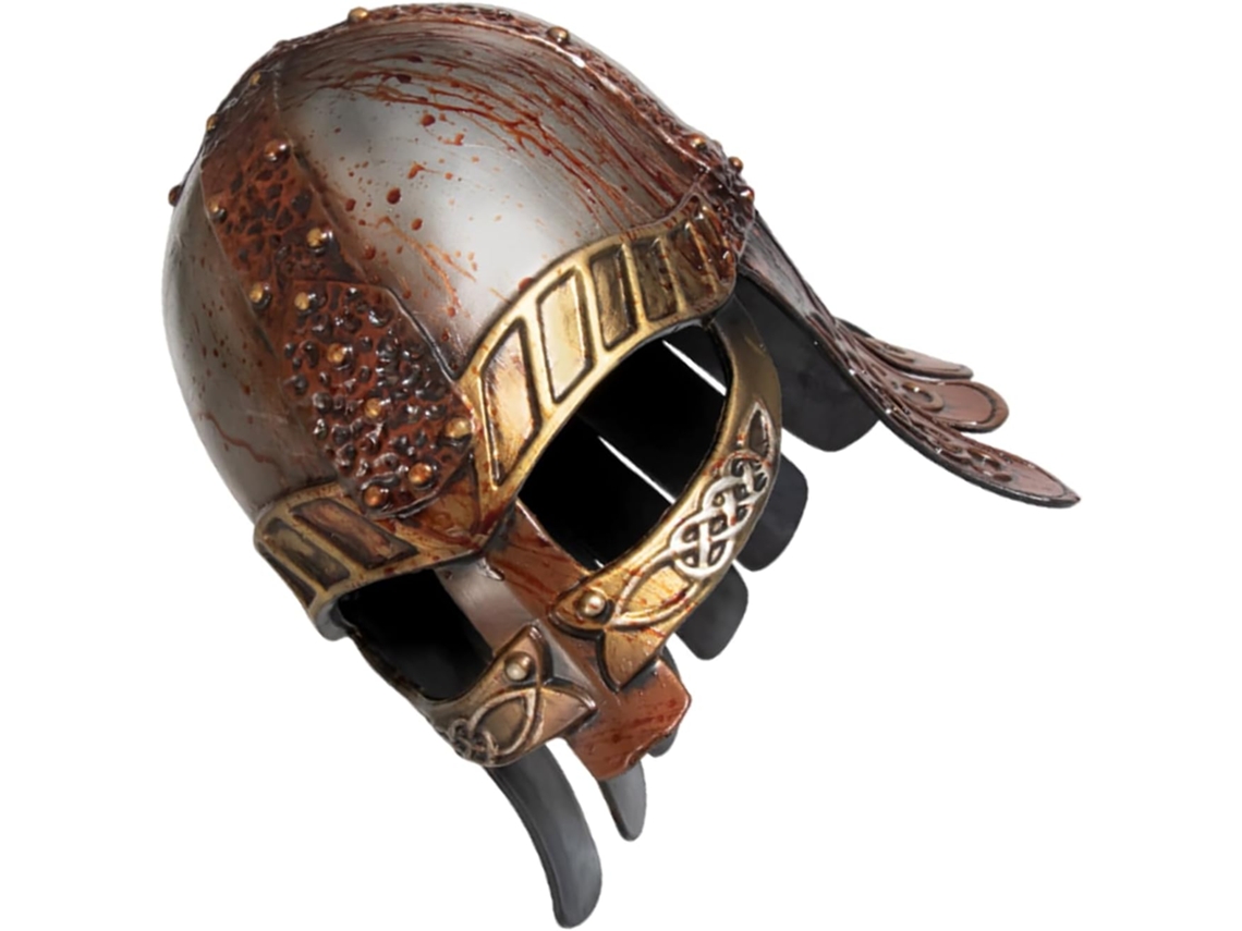 Capacete Viking Medieval Realista Para Adultos, Mulheres E Homens, Plástico Reforçado Leve Com