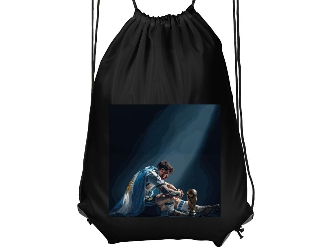Mochila de Ginástica Infantil Preta BRILVIBERA