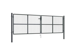 Garden Gate, Garden Gates Vidaxl Antracite Aço (400 X 175 Cm)