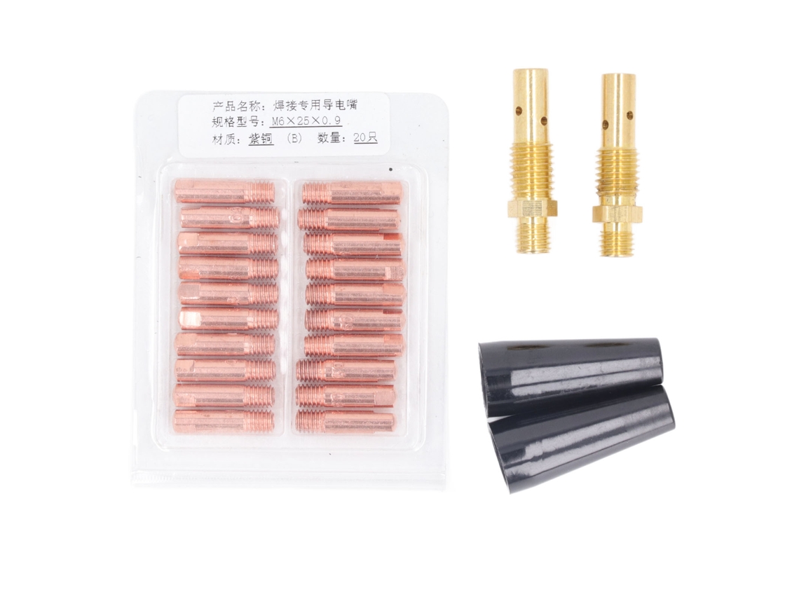 Kit De Consumíveis Para Pistola De Soldadura Mig 24 Peças: Bicos, Pontas E Difusores Acessórios De Equipamento Mig