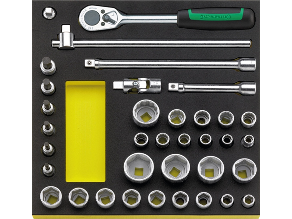 Bandeja Tcs com conjunto de ferramentas manuais 45323 Tcs 50/52/30/6 Mf STAHLWILLE