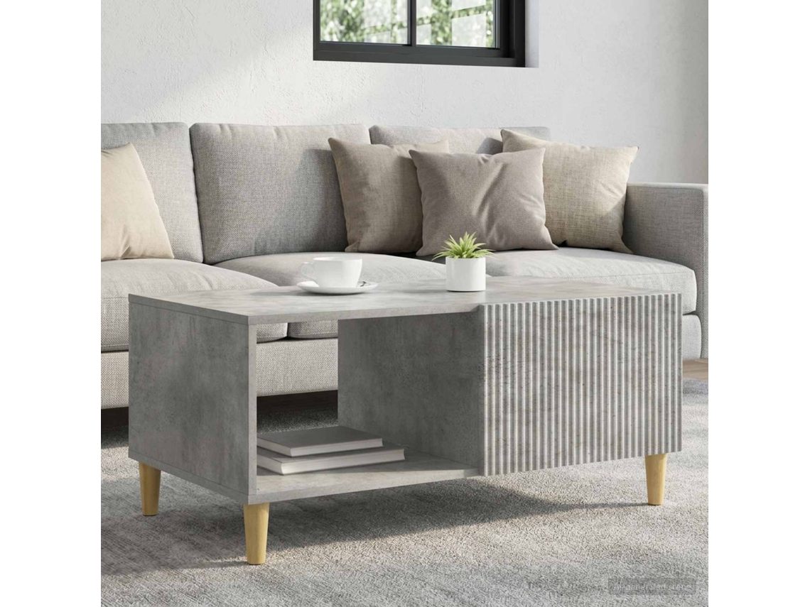 Vidaxl Mesa De Centro Cinzento Cimento 90 X 50 X 40 Cm