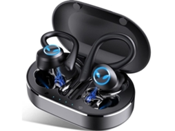 Auriculares Wireless Hi Fi Headset Sound Stereo With Gusshious Bluetooth À Prova De Água Preto (Recondicionado Marcas Mínimas)