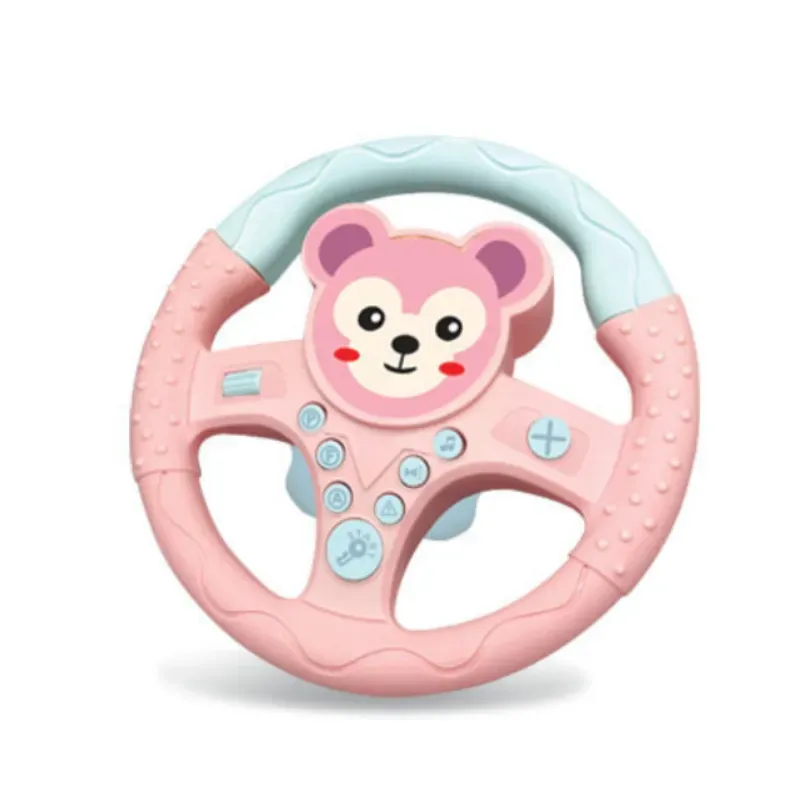 Volante Brinquedo EIFSON com Simulação de Direção e Efeitos Sonoros (rosa Macaco)