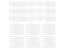 Conjunto de 100 Peças de Acessórios para Peruca em Plástico, Incluindo Presilhas, Pentes e Toucas . TAISHENGDA (branco)