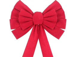 6 Laços De Veludo Vermelho Grande Para Decoração De Natal Arvore Guirlanda Interior Exterior