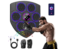 Máquina De Boxe Musical Bluetooth Inteligente, 9 Modos De Golpe, Configurações De Velocidade Ajustáveis,com 1 Par De Luvas Oem