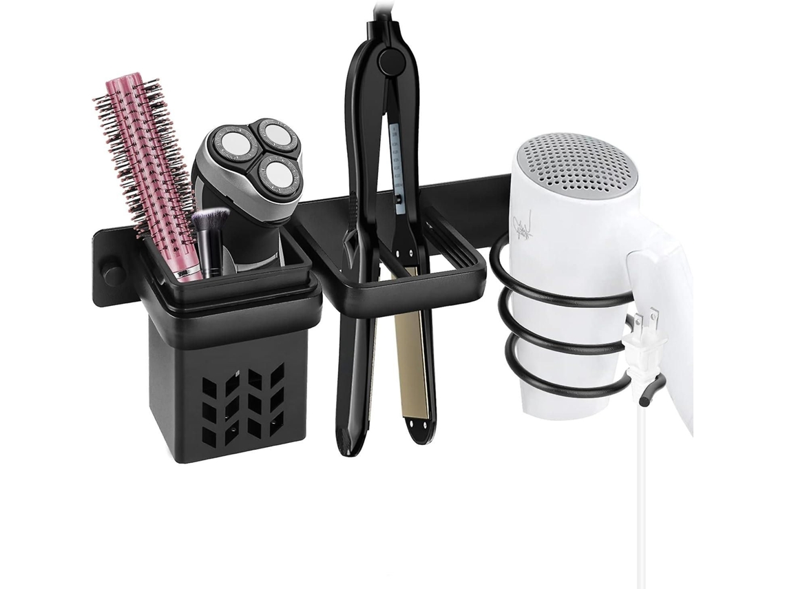 Suporte de Parede para Secador Cabelo, e Chapinha, Guardar Escova Ch Apinha, Ideal Banheiro GOKOCO