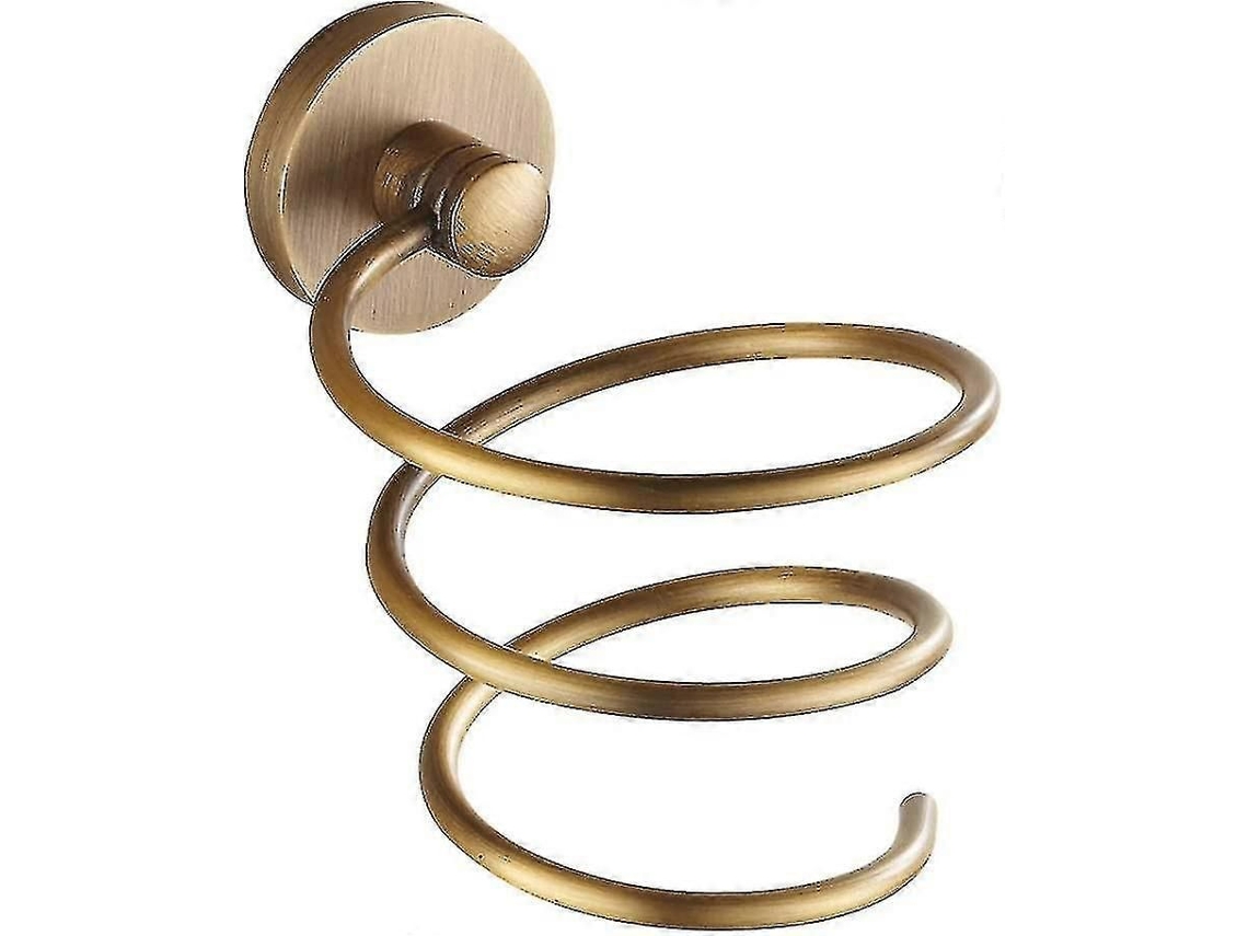 Antigo Suporte de Secador Cabelo Cobre Clássico Escovado Latão Bem Design GOKOCO