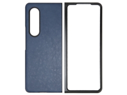 Capa de couro PU para Galaxy Z Fold 3 com tela dobrável anti risco | S/MARCA