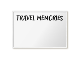 Magnetic Glass Board Travel Memories For The Hall Espelharte (60x40 Cm)