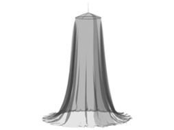 Vidaxl Rede Mosquiteira Para Cama 156 Mesh 156 Mesh Preto Ø56 X 220 Cm