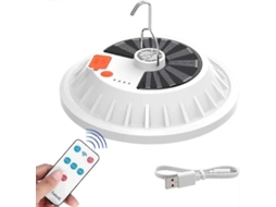 Lanterna Solar Para Acampamento, 120 Leds, Com Controle Remoto, À Prova Dágua Ip65, Recarregável Olysi Shop
