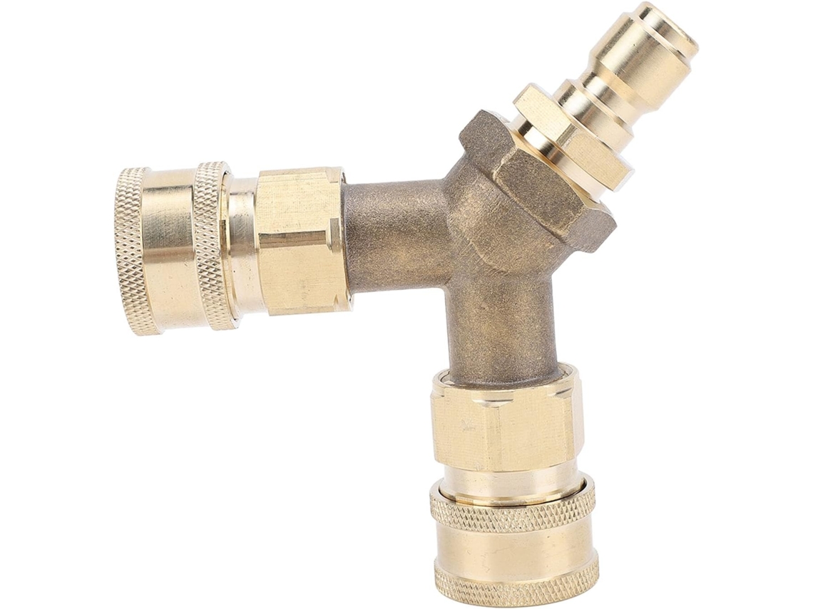Ferramenta De Latão 3/8 conector Rápido De Três Vias Para Lavadora De Alta Pressão