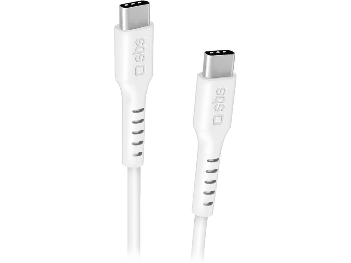 Cabo SBS TECABLETCC2MW (Outlet Caixa Aberta - USB-C - USB-C - 2m- Branco)