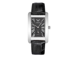 Relógio de pulso masculino quadrado, em couro PU, estilo simples, relógio de quartzo, ideal para estudantes, preto.