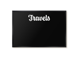 Quadro magnético de parede para viagens, ideal para o quarto, Espelharte (60x40 cm)